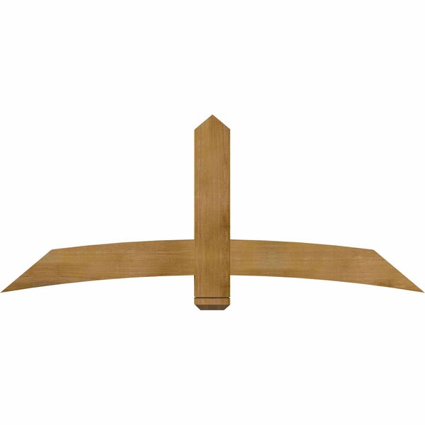 Ekena Millwork Bellingham Rough Sawn Timber Gable Bracket, Western Red Cedar, 72"W x 30"H x 4"D x 6"F, 10/12 Pitch GBW072X30X0406BEL00RWR - main